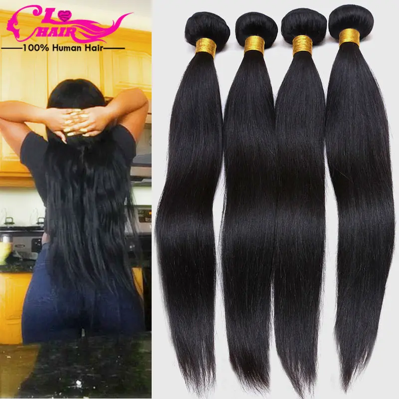 Malaysian Virgin Hair Straight Unprocessed Virgin Human Hair 4 Bundles Wet And Wavy Human Hair Extension Malaysian Straight Hair