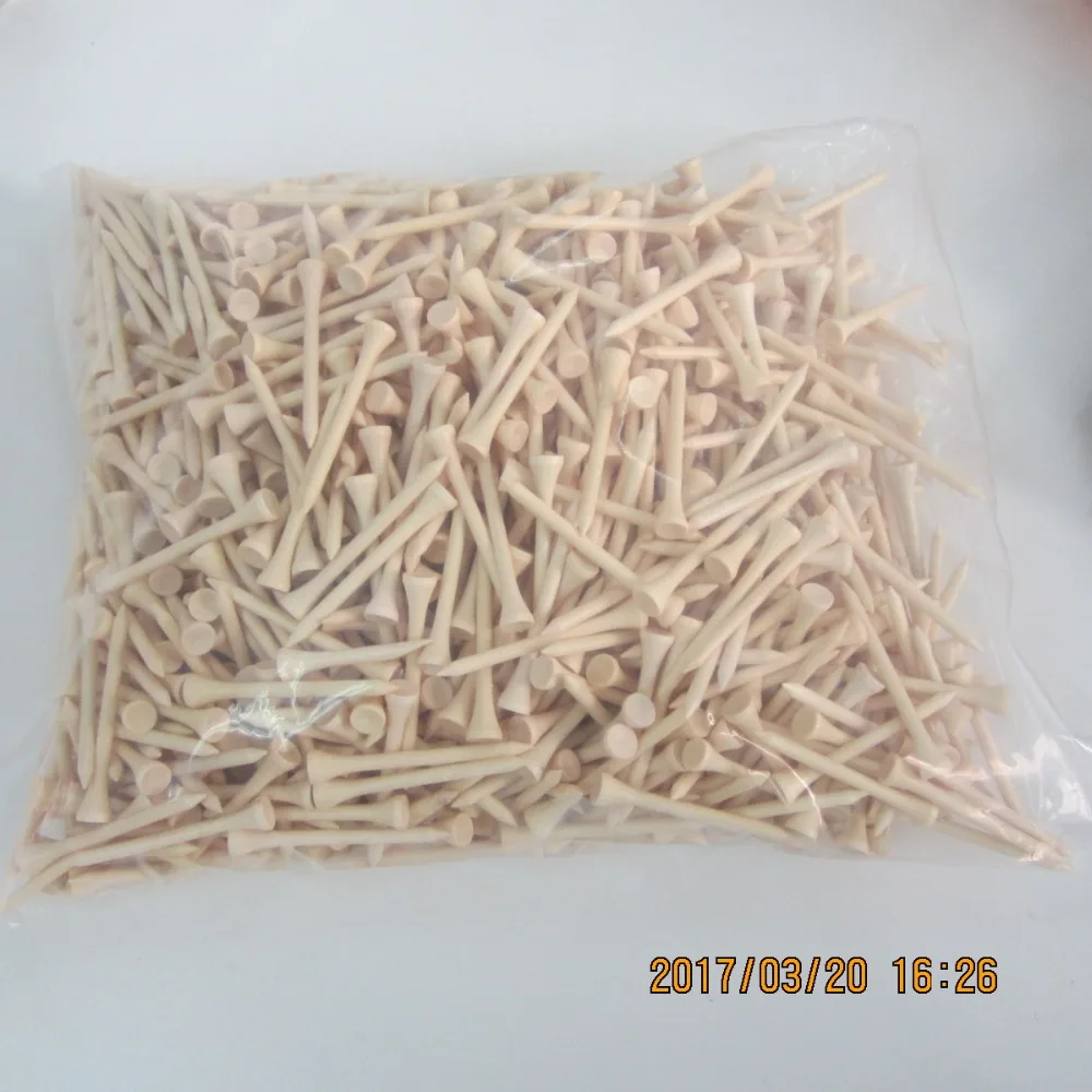 1000pcs/ lot high quality bulk 70mm 2 3/4 inch nature wood color wooden golf tee 1000pcs/ lot high quality bulk 70mm 2 3/4 inch nature wood color wooden golf tee