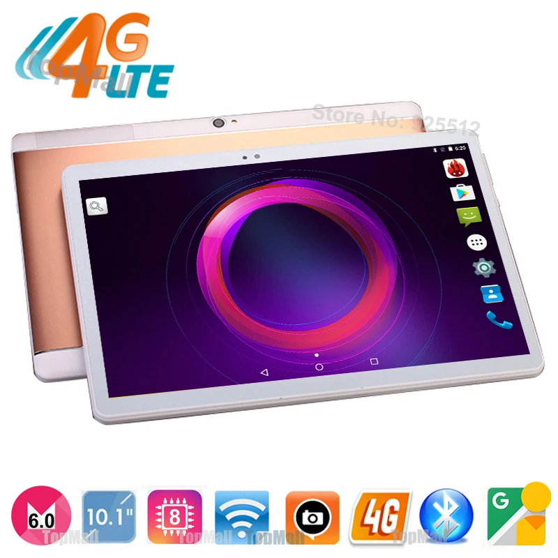  10 inch unlock Tablet PC 4G FDD LTE Octa Core 4G RAM 32GB ROM Dual SIM Cards 8.0M Camera 1920*1200 IPS Android 6 Tablets 10 10.1 