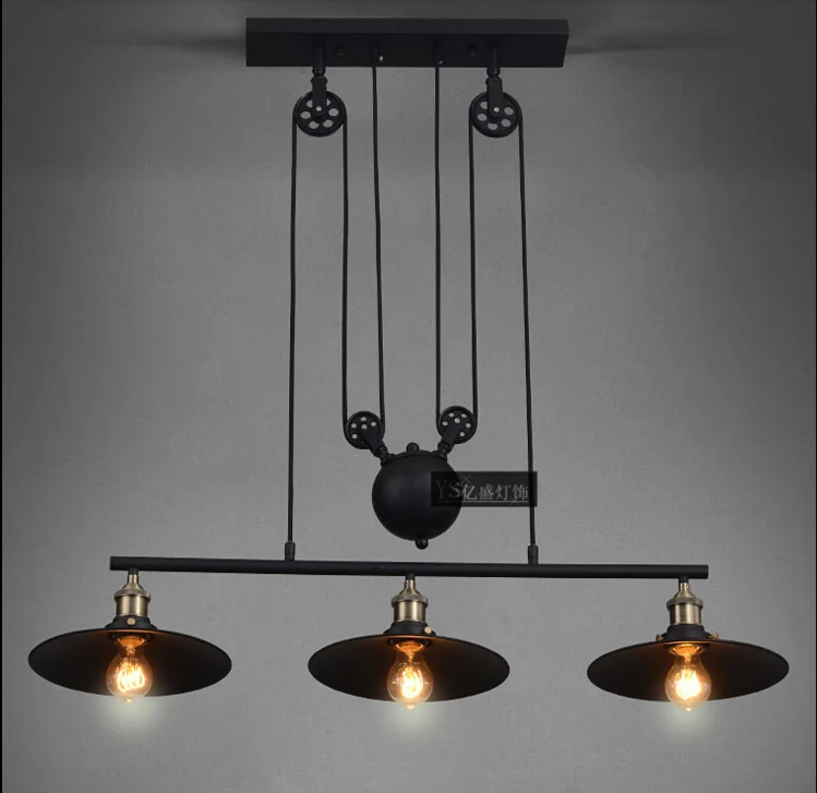 

Nordic Retro Pendant Lights American Vintage Industrial Lampshade Living Room Decoration Lighting 110-240V Creative Fixtures
