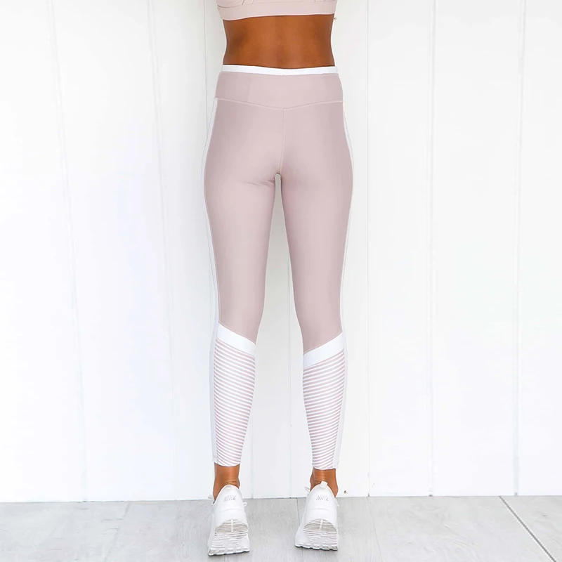 Модные леггинсы с высокой талией для фитнеса женские леггинсы для тренировок с эффектом пуш-ап розовые повседневные штаны для тренировок обтягивающие брюки