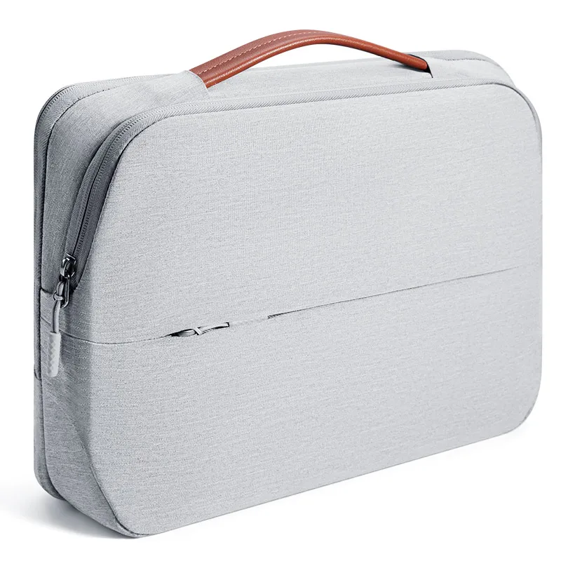 KALIDI сумки для ноутбука большой емкости 13 15 для Macbook Air/Pro/Ipad водонепроницаемый чемодан сумка для хранения посылка Сумки для мужчин и женщин - Цвет: Gray