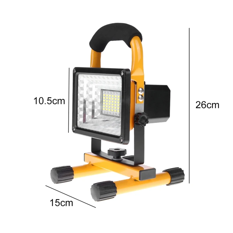 Водонепроницаемый IP65 24 светодиодный s 3 модели 30 Вт Светодиодный прожектор портативные прожекторы перезаряжаемый Открытый Кемпинг светодиодный работа аварийное освещение