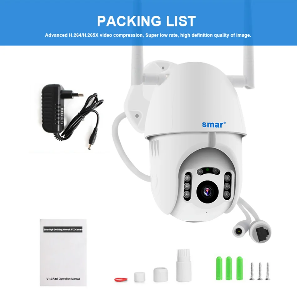 Armazenamento em Nuvem sem Fio Câmeras de Segurança ao ar Áudio em Dois Smar Câmera Ptz Velocidade Dome Cctv Livre Onvif Sentidos P2p Wi-fi 1080 p ip 17 câmeras de segurança ao ar livre onvif