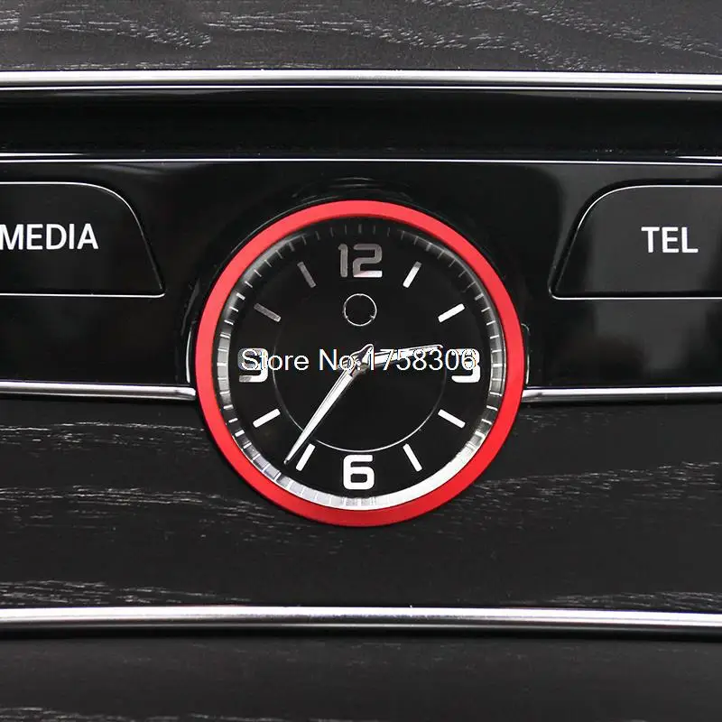 Car Console clock watches decoration ring cover sticker For Mercedes Benz C Class W205 C180 C200L C260L