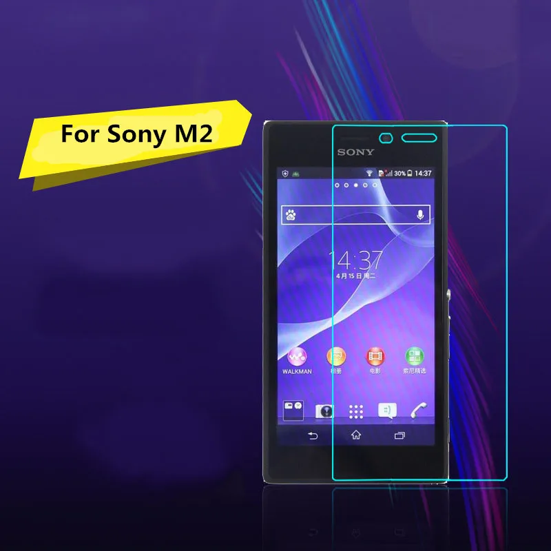 

0.3mm Premium Tempered Glass for Sony Xperia M2 S50H Aqua D2403 D2406 D2303 Screen Protector Film For Sony Xperia M2 Glass