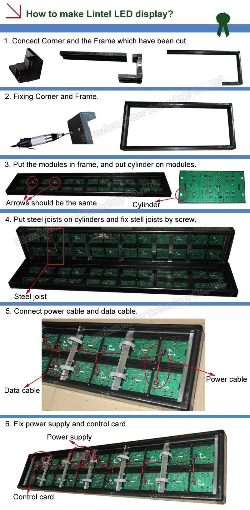 1 meter/pc 6 м/лот 4590F прямой угол светодио дный Экран дисплея рамка для P7.62, P10, P16, P20 крытый и полуоткрытой