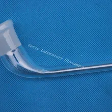 Лабораторный стеклянный переходник дистиллятора 105 изогнутый 24/40 шарнир