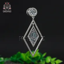 KUBOOZ подвеска-ромб из нержавеющей стали, беруши для ушей, женские тоннели для ушей, ювелирные изделия для тела, измерительные приборы, пирсинг, пара, распродажа, носилки, 00 г