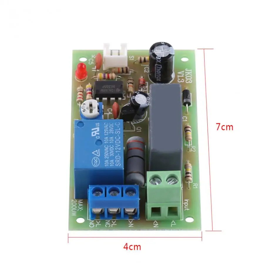 AC220V 10A модуль переключателя задержки с таймером релейный модуль переключатель ТРИГГЕРНАЯ цепь таймер цикл регулируемый таймер переключатель задержки модуль