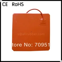 Горячая Гибкая силиконовая Резина Нагреватель кровать 200*200 мм 12 В 200 Вт