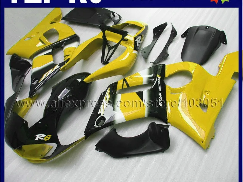 Пользовательские гоночный мотоцикл обтекаемой формы для YAMAHA R6 1998 1999 02 01 00 99 98 YZF R6 2000 2001 2002 aftermarket Обтекатели