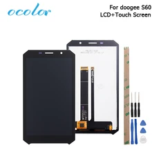 Ocolor Для doogee S60 S60 Lite ЖК-дисплей и сенсорный экран 5," дигитайзер сборка замена аксессуары для мобильного устройства+ Инструменты+ клей