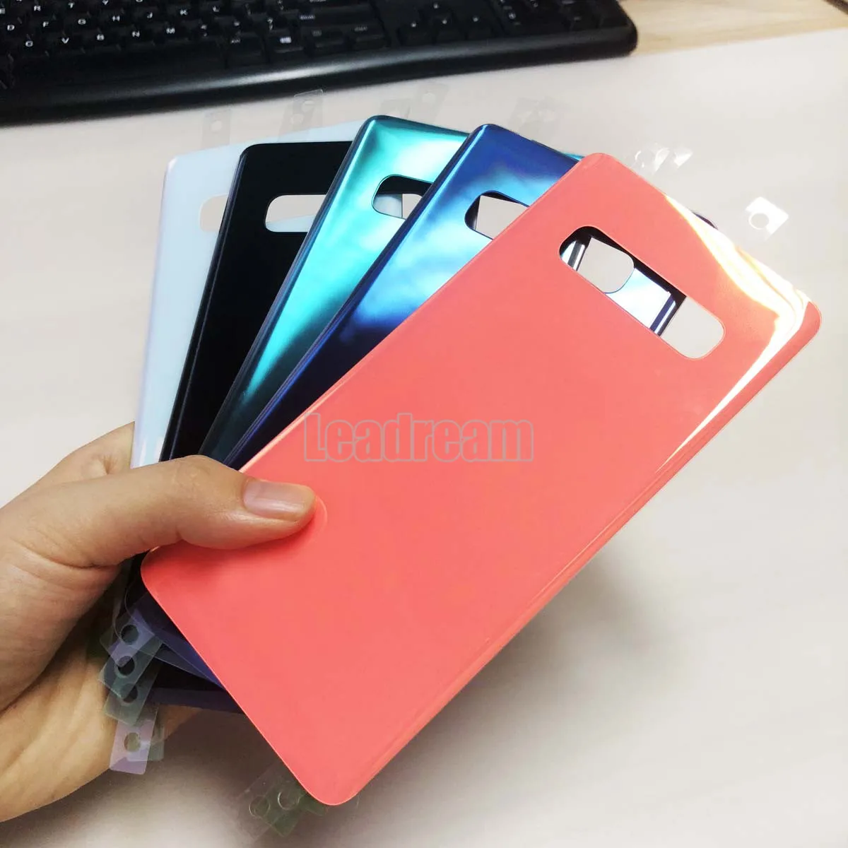 20 шт Оригинальная Задняя крышка батареи+ наклейка+ IMEI печать для samsung Galaxy S10 lite S10e S10 Plus Задняя стеклянная крышка