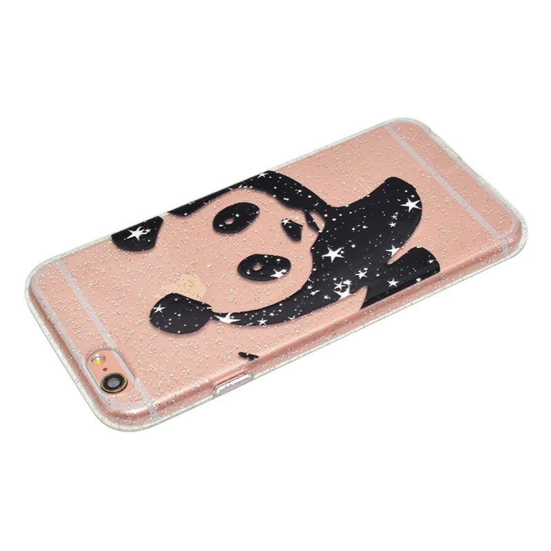 cute cartoon glitter silicone case iphone 5 6 s 7 plus (26)