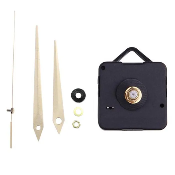 High Quality Quartz Clock Movement Mechanism with Hook DIY Repair Parts 6 Styles Parts+ White Hands Dropshipping