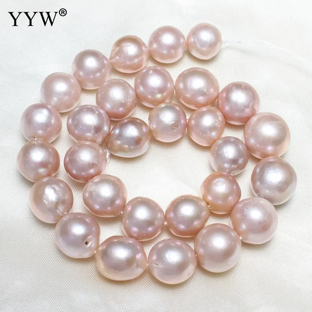 

Cultured Round Freshwater Pearl Beads natural 13-16mm Approx 0.8mm Sold Per Approx 15 Inch Strand