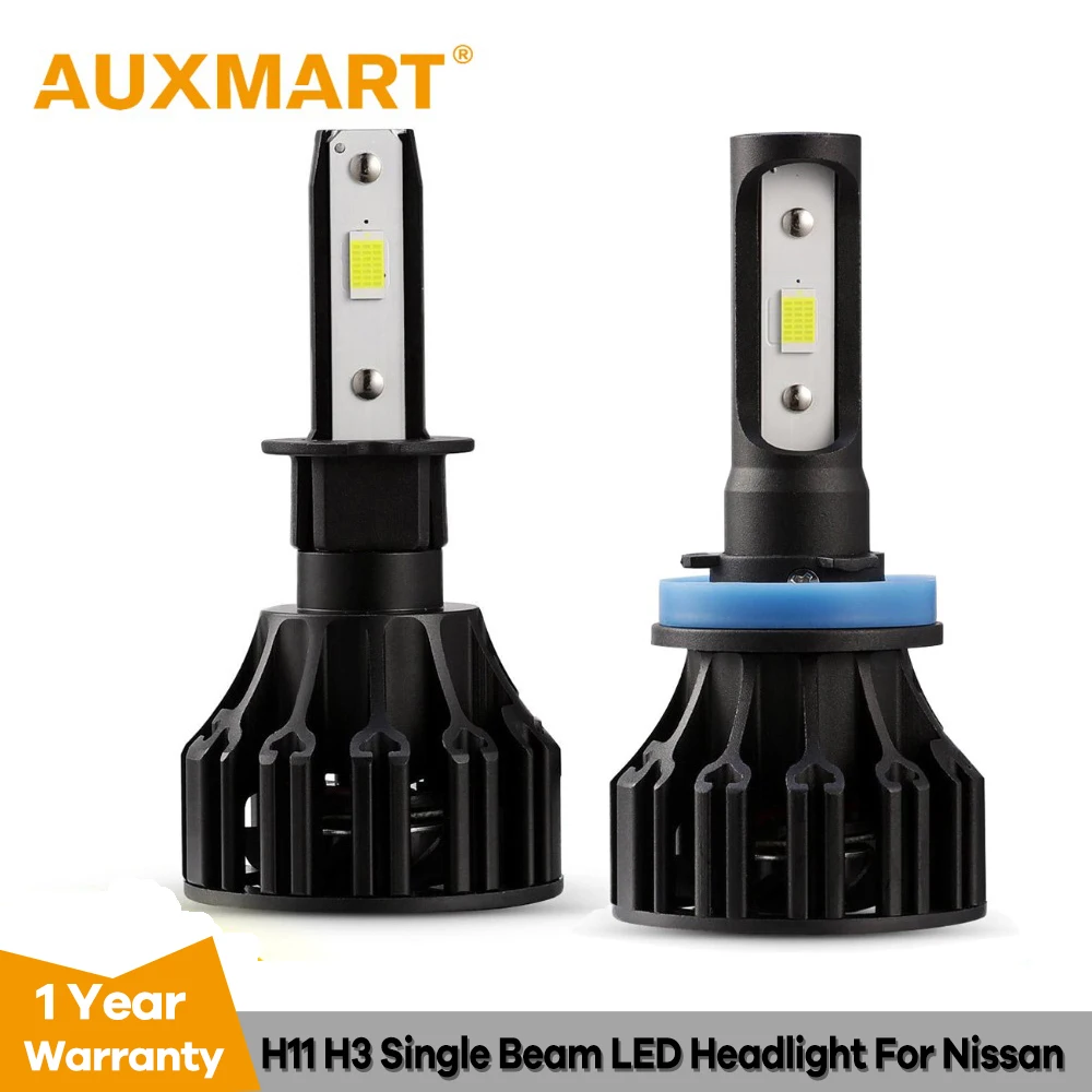 Auxmart T5 светодиодные фары H11 H3 лампы авто 72 Вт 8000lm сигнальный луч автомобиля
