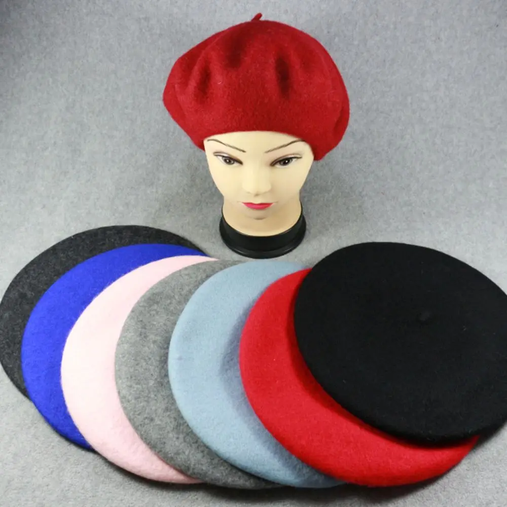 Buy 1PC Fashion Sweet Winter Wool Blend Beret Warm