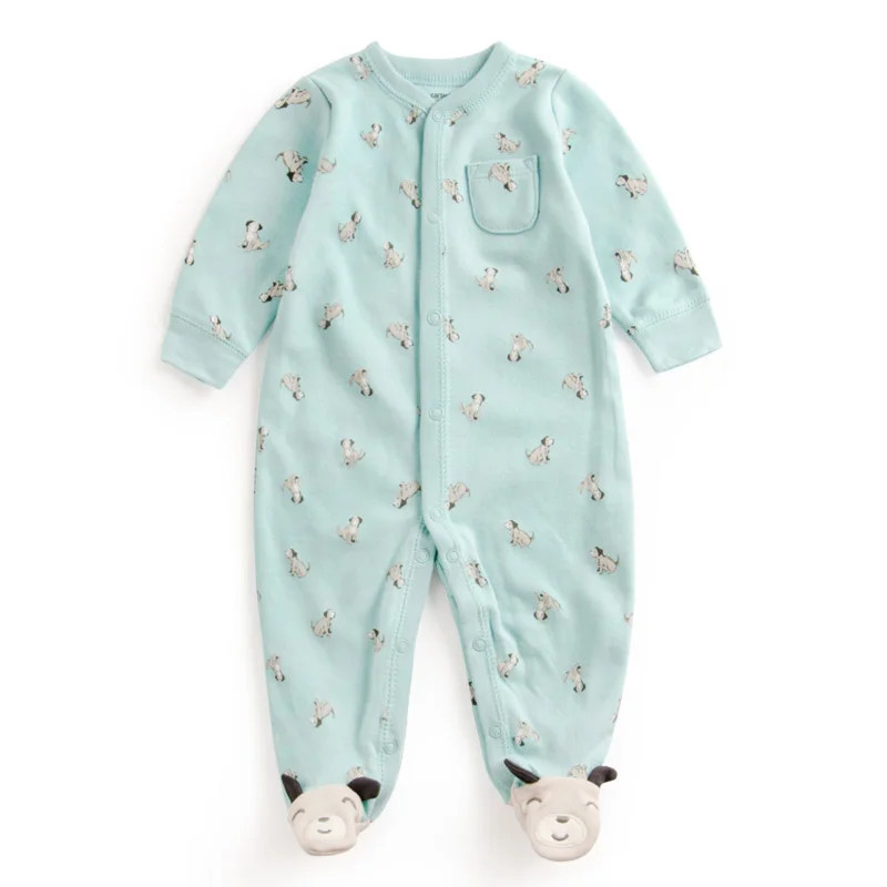 Baby Print dog dot Soft Cotton Rompers Newborn Baby Boy Girl Romper Clothes Jumpsuit Baby Roupa Infantil Menino Kid Set Sliders lovely baby boy girl toddler newborn kid solid comfy romper soft jumpsuitth002