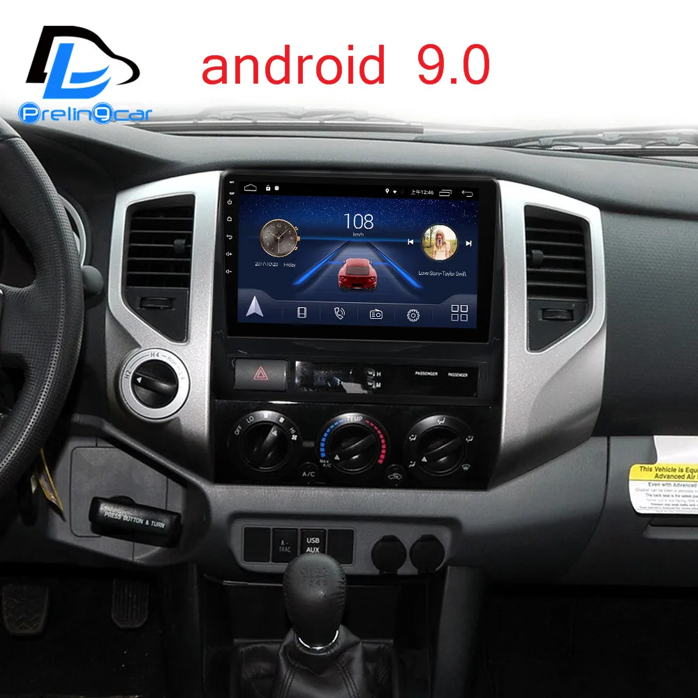 Android 9,0 автомобильный DVD gps стерео аудио навигационная система для Тойота Такома/HILUX 2005-2013 лет радио плеер