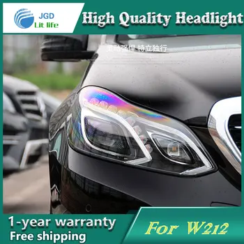 

Car Styling Head Lamp case for Benz E180 E200 E260 W212 Headlights LED Headlight DRL Lens Double Beam Bi-Xenon HID Accessories