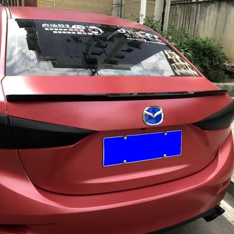 Для Mazda 3 Axela украшение автомобиля ABS пластик задний спойлер багажника