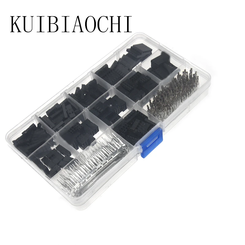 

620pcs Dupont Connector 2.54mm, Dupont Cable Jumper Wire Pin Header Housing Kit, Male Crimp Pins+Female Pin Terminal Connector
