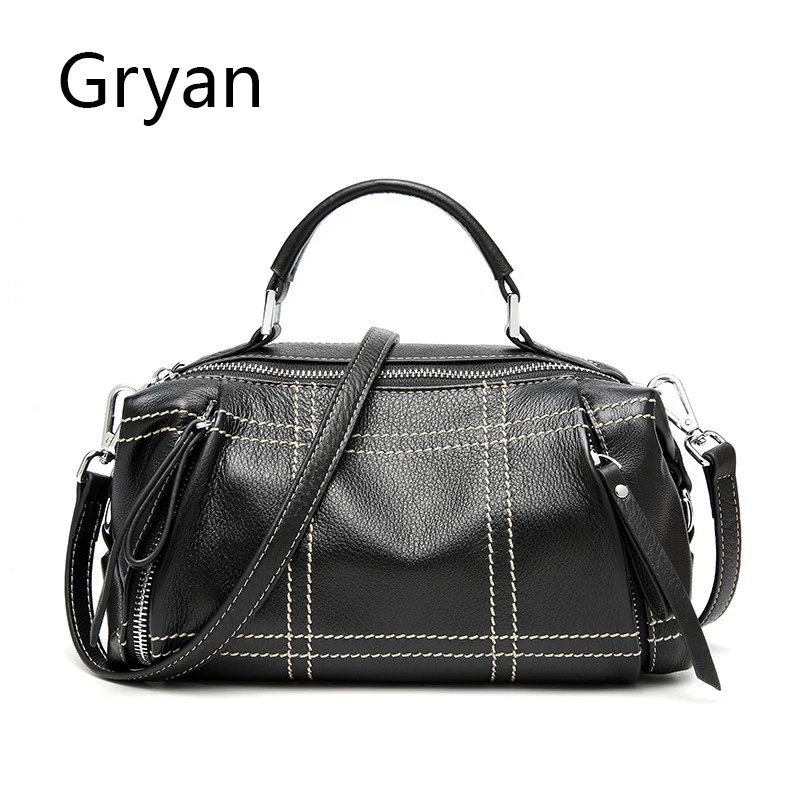 

Women Luxury European American Genuine leather Handbag Lady Head layer cowhide Shoulder Bag Female messenger Crossbody Bags 448