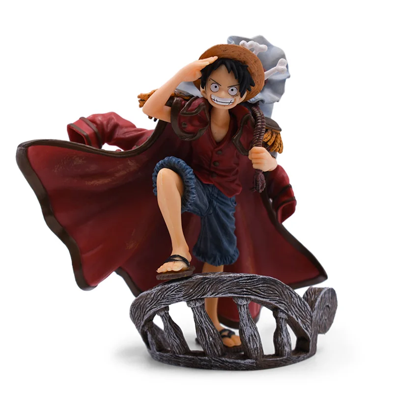 2 стиля Аниме one piece The Top War Monkey D. Luffy Dracule Mihawk ПВХ фигурка куклы Коллекционная модель игрушки Рождественский подарок - Цвет: Luffy no box