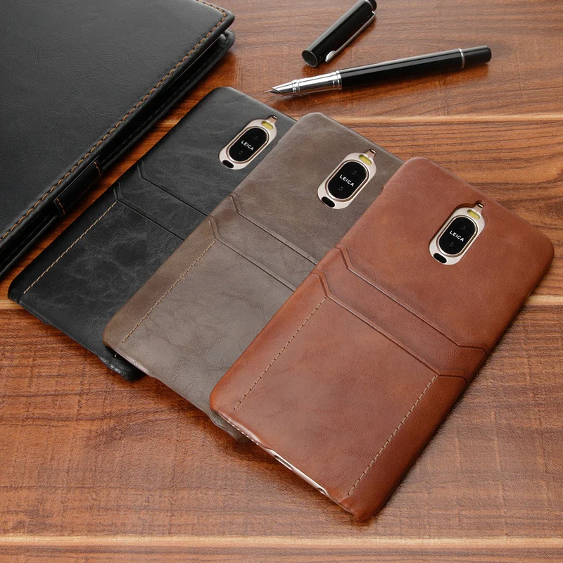 

Card Holder Wallet Phone Case for Huawei Mate 9 Mate 9 Pro Luxury Leather Protective Hard Back Cover Huawai Mate 9 Plus + Coque