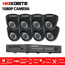 8CH 1080P HDMI DVR 2.0MP 1080P HD Indoor home Surveillance Security Camera System 8 Channel CCTV DVR Kit 8pcs AHD Cameras Set