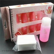 Plastic Nail Art Soak Off Cap Clip Gel Soak Off Remover Nail Polish Remover Set With Remover Cotton UV Gel Cleaner Set