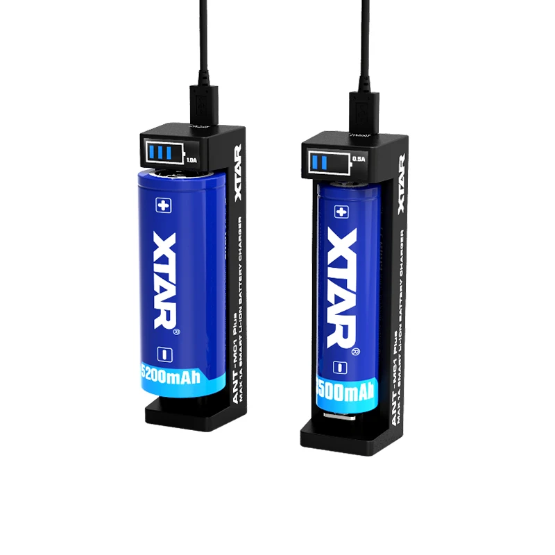 XTAR MC1 плюс светодиодный Micro USB Батарея Зарядное устройство для 21700 20700 10440 14500 14650 16340 18650 17335 22650 26650 3,6/3,7 V литий-ионный аккумулятор