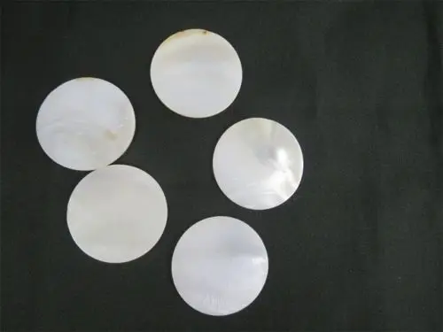 12 White Mother of Pearl  Shell Corner Pieces Scrapbooking Inlay 