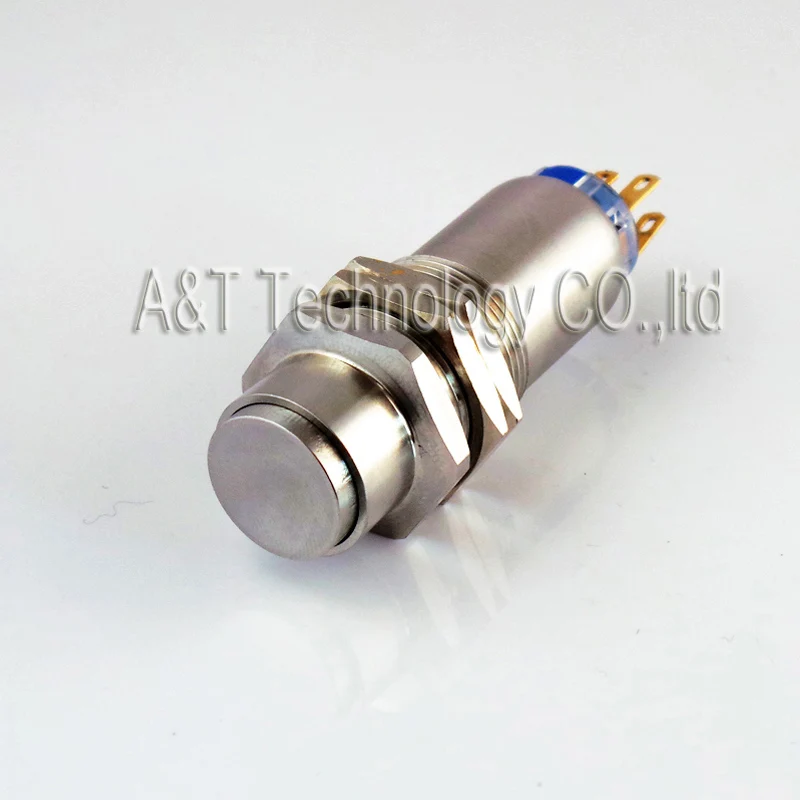 

Metal Anti Vandal Heavy Weight Thicker Crust Explosion-proof Push Button Waterproof IP68 Latching Stainless steel dpdt Switch