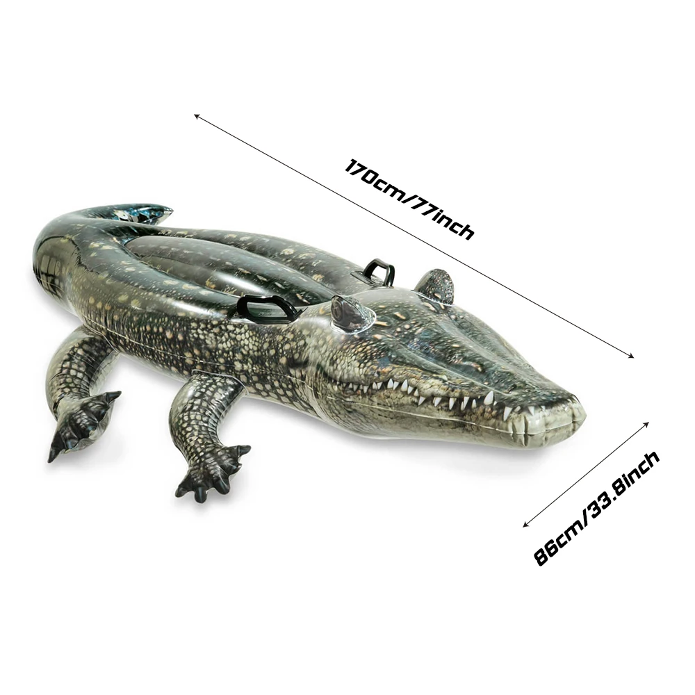 DMAR 170 см 6" надувной крокодил гигантский бассейн поплавок игрушки для детей надувной матрас буй плавательный круг пляжные морские вечерние Единорог