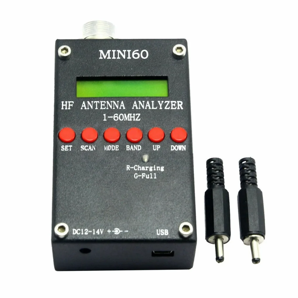 

Mini60 Sark100 1-60MHz HF ANT SWR Antenna Analyzer Meter + Bluetooth + Android APP + Battery +PC Software for Ham Radio Hobbists