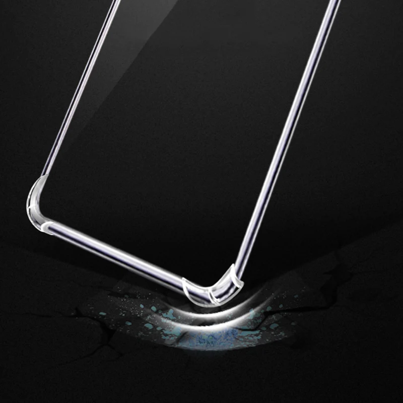 Противоударный прозрачный силиконовый чехол для Asus Zenfone 5 Lite ZC600KL ударопрочная