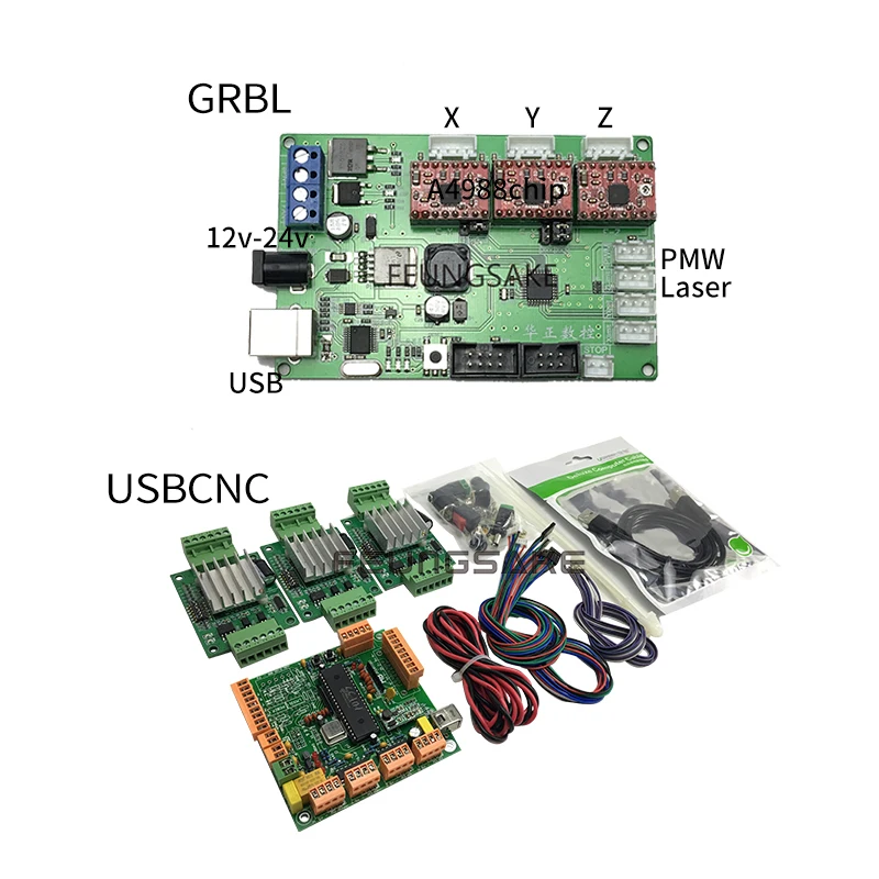 Деревообрабатывающий фрезерный станок с ЧПУ GRBL 3 оси 120 Вт/300 Вт|diy cnc machine|pcb milling
