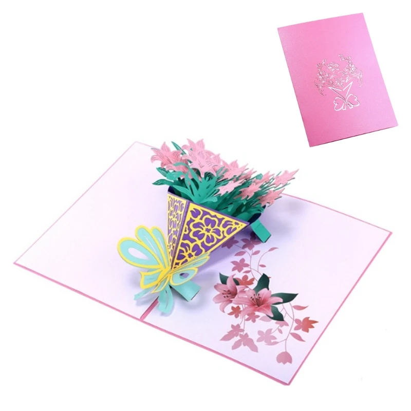  Birthday Wedding Invitation 3D Pop Up Card New Greeting Cards Handmade - 32893920991