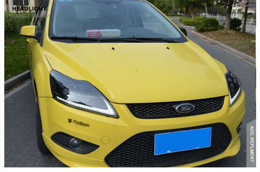 2 шт. светодиодный ные фары для Ford Focus 2009 2011 Автомобильные ангельские глазки