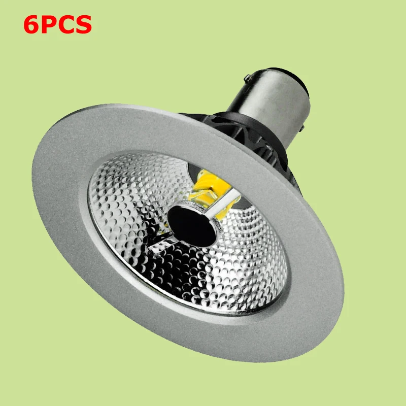 6 шт./лот 7 Вт SCOB LED AR70 B15 BA15D база AC100 240V теплый белый 2700K CRI 80 CREE чип 420lm Bombillas для