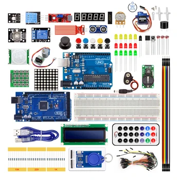 Starter Kit For Arduino UNO R3 and Mega2560 Board With Sensor Moudle 1602 LCD led Servo Motor Relay Learning Basic Suite