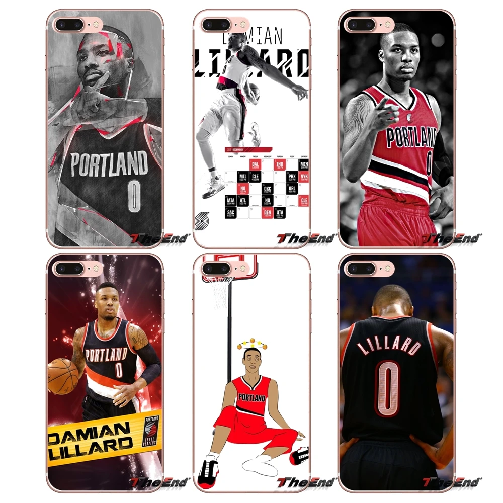 

For iPhone XS Max XR X 4 4S 5 5S 5C SE 6 6S 7 8 Plus Samsung Galaxy J1 J3 J5 J7 A3 A5 TPU Cover basketball star Damian Lillard 0