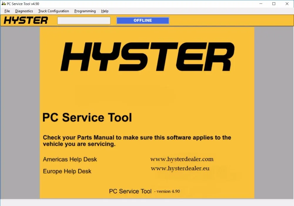 

Hyster PC Service Tool v4.90 [2017] (With Level 0-4 license) for Mult PCs