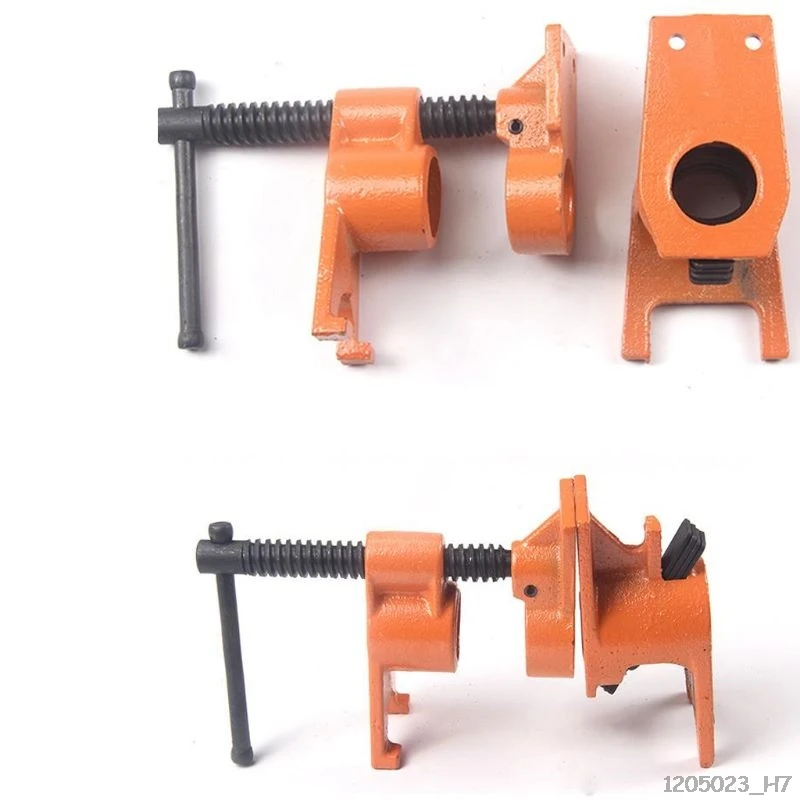 Woodworking Fixing Pipe Clamp Cast Iron Wood Gluing Pipe Clamps Heavy Duty Connector