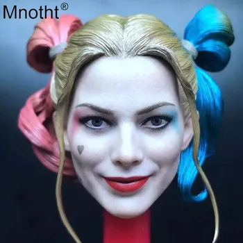 

Mnotht 1/6 Scale Female Soldier Head Sculpt Harley Quinn Margot Robbie for 12inch Women Body Model Action Toy Figures Collection