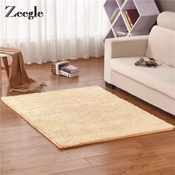 

Zeegle Chenille Large Carpets For Living Room Coffee Table Floor Mat Anti-slip Floor Mats Bedroom Bedside Rugs Bathroom Bath Mat