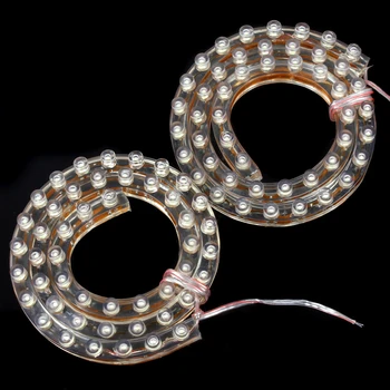 

1 Pair 50cm 48 LEDs DC 12V 2W Universal White LED Strip Light LED Car Daytime Running Light DRL Tail Stop Brake Light Fog Lamp